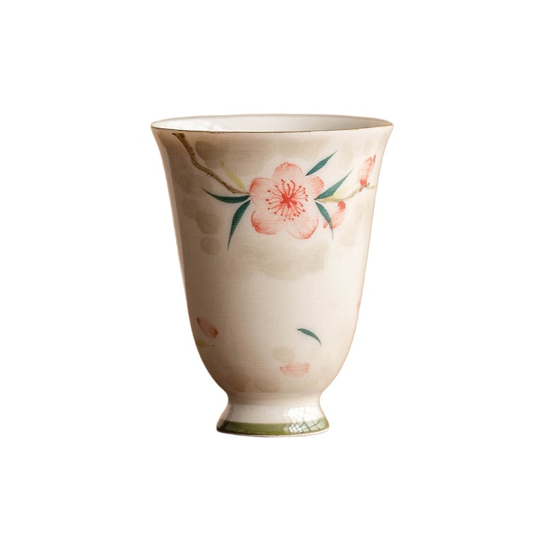 Peach Blossom Ceramic Cup