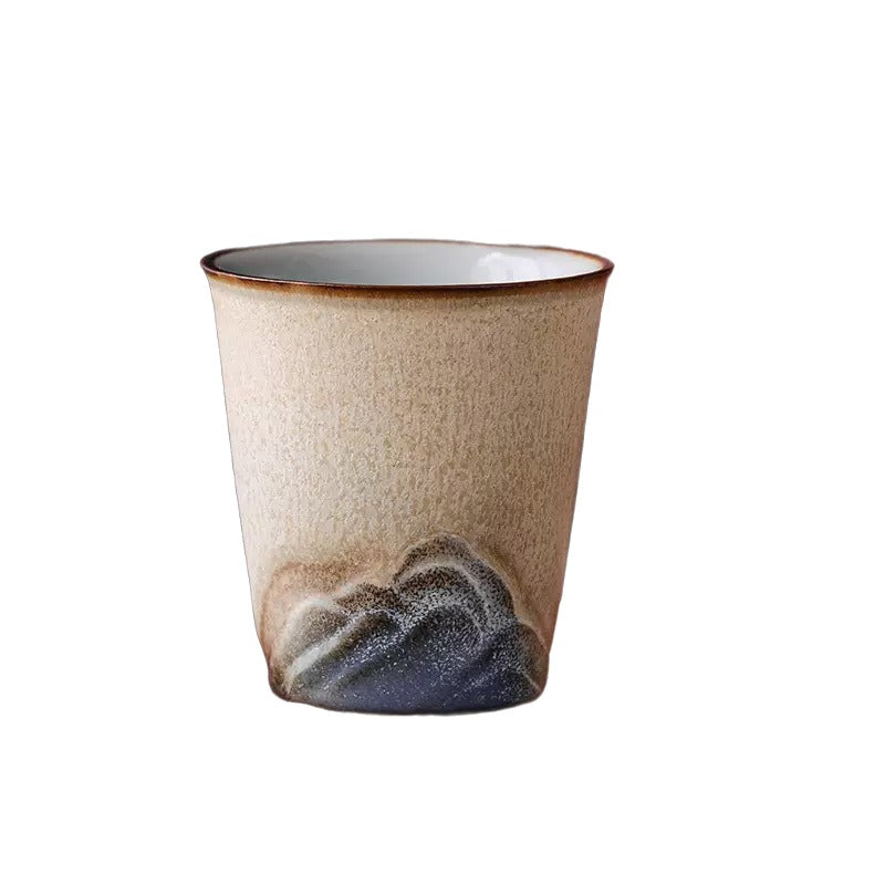 Mountain ceramics tea cup