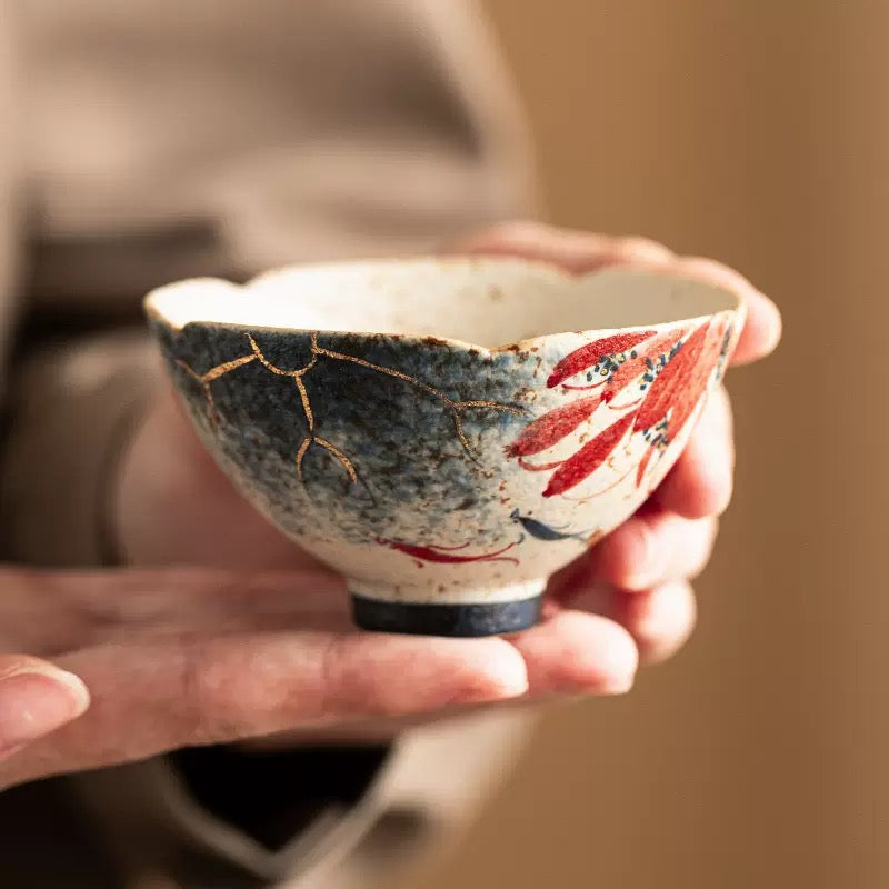 Koi Ceramic Teacup