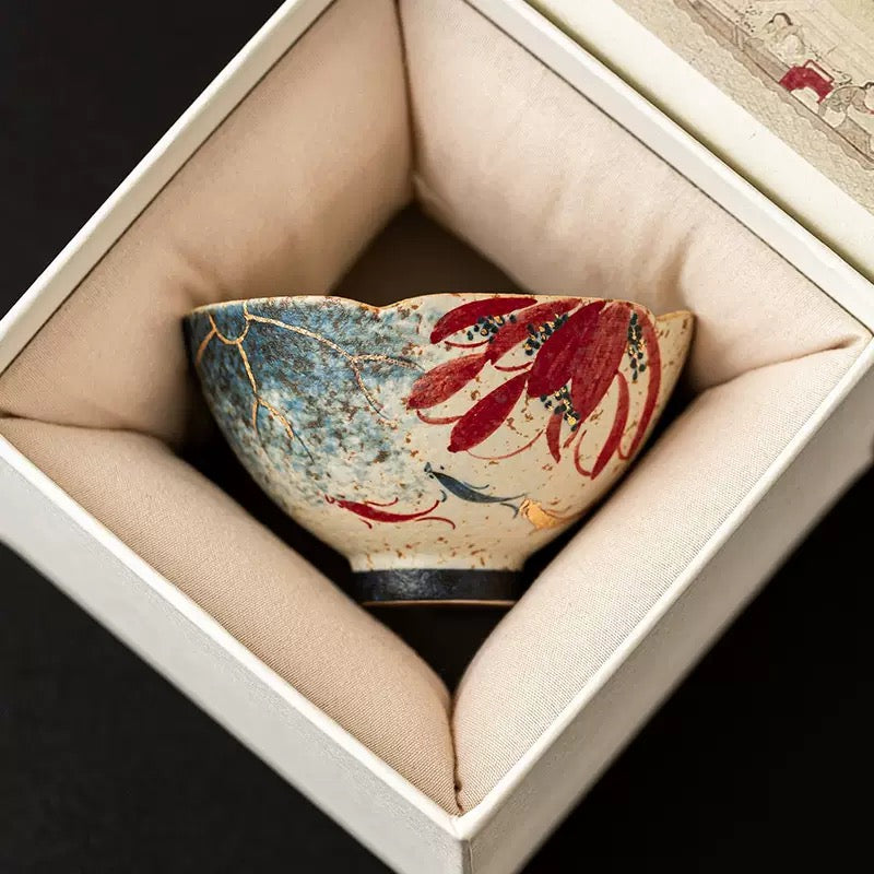 Koi Ceramic Teacup