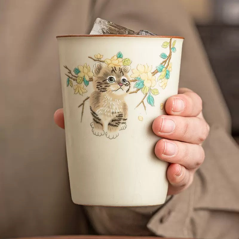 Cute Cat Ceramic Coke Cup