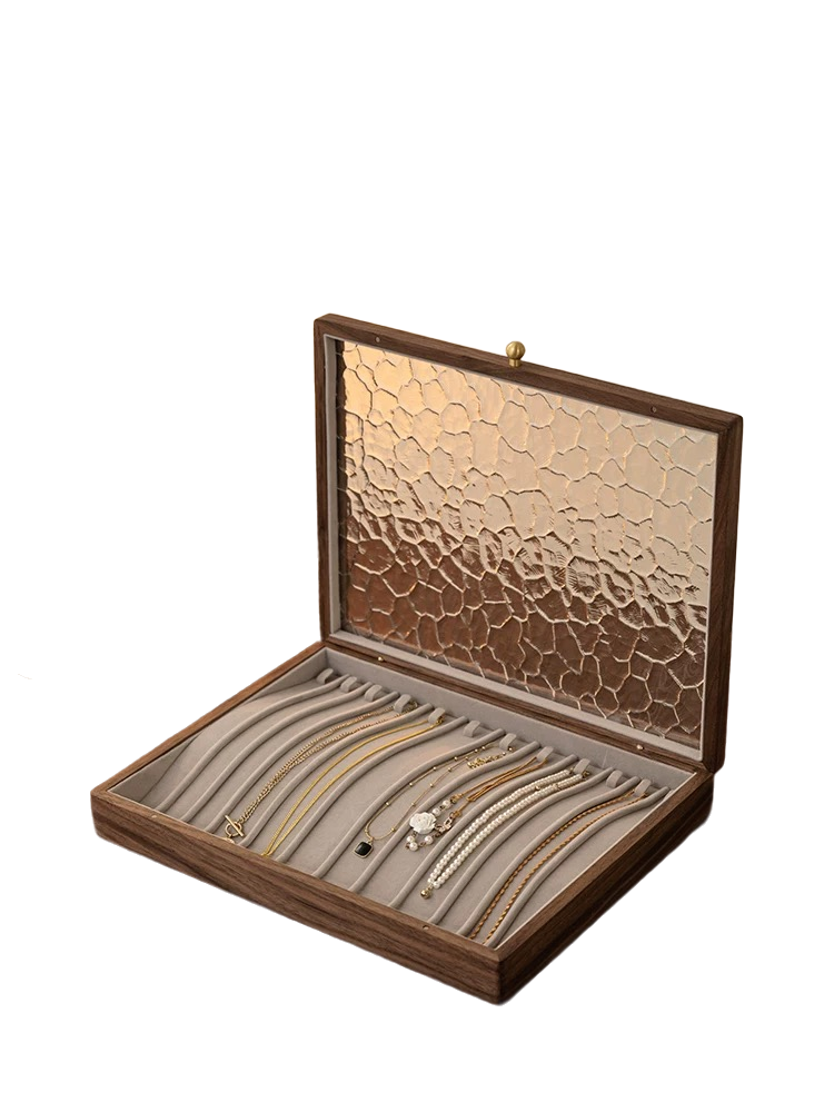 Water pattern necklace jewelry box