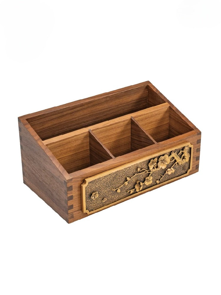 Black walnut multifunctional storage box