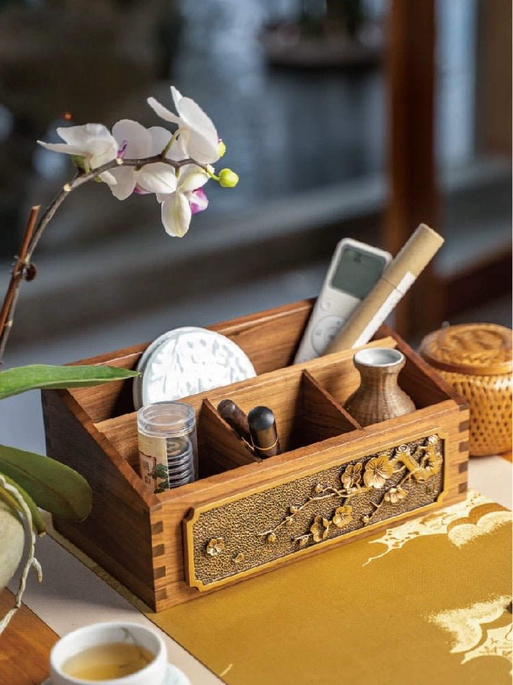 Black walnut multifunctional storage box