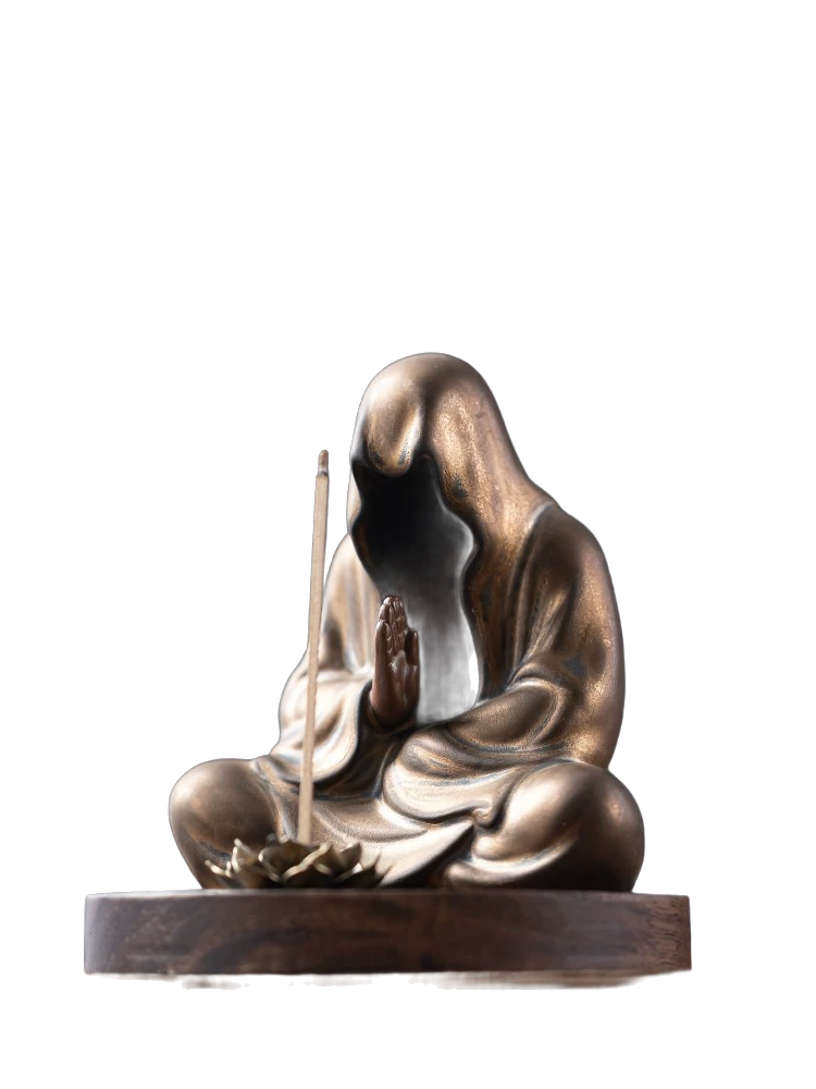 Ceramic formless Buddha incense burner