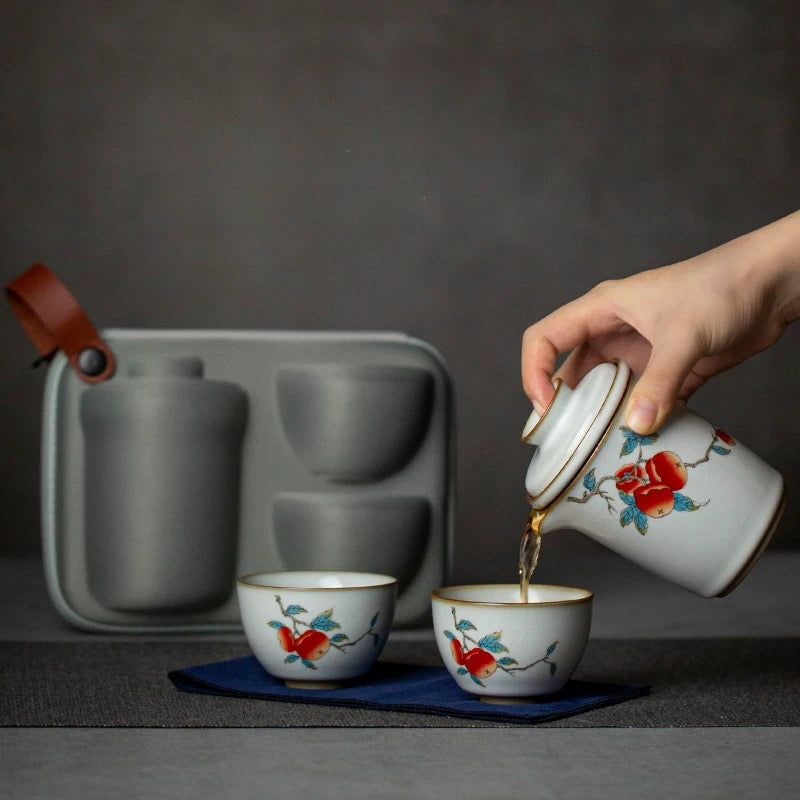 Ru Kiln Travel Tea Set