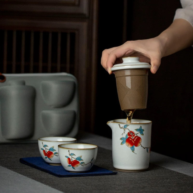 Ru Kiln Travel Tea Set